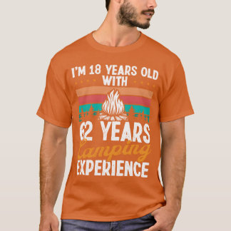 80 Year Old Camper Mountains Camping 80 Birthday f T Shirt