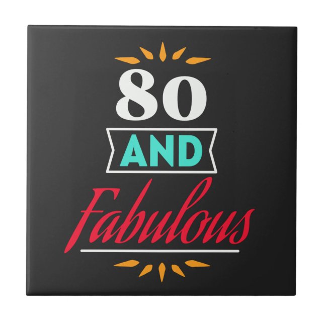 80 years old and fabulous saying kakelplatta (Framsidan)