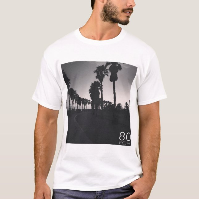 80FOR Vibes le Blanc T Shirt (Framsida)