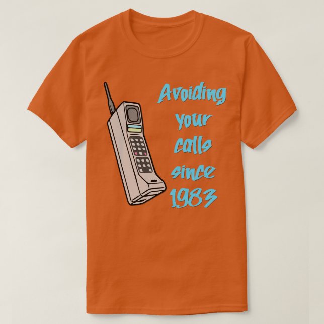 80s90s Mobil mobil cell T Shirt (Design framsida)
