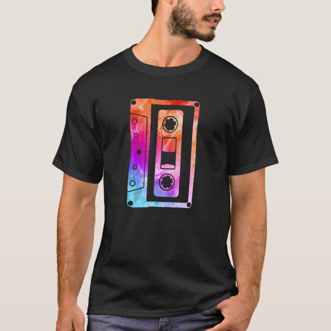 80s 90s Mixtape Cassette Tape Music Retro Party 1 T Shirt (Framsida)
