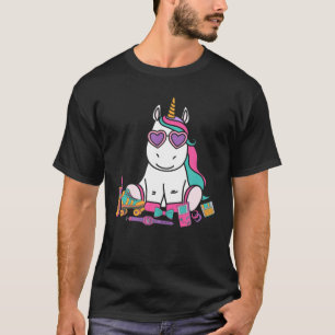 80S 90S Party-Temaparty, Unicorn Costume T Shirt