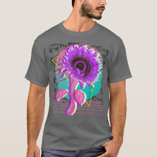 80s Art Flower Blommar Retro Vaporwave Aesthetic S T Shirt