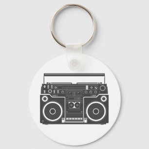 80s-boombox nyckelring