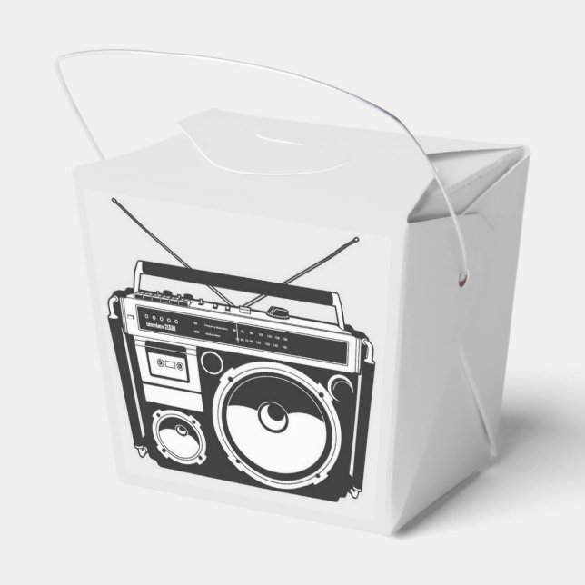 80s-boombox presentaskar (Baksidan Sidan)