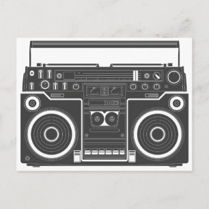 80s-boombox vykort