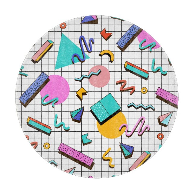 80s Bright Checkered: Vintage Geometric. (Framsidan)