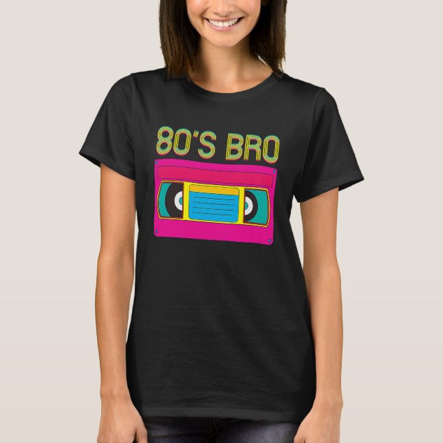80s Bro Vintage Classic Cassette Tape T Shirt (Framsida)