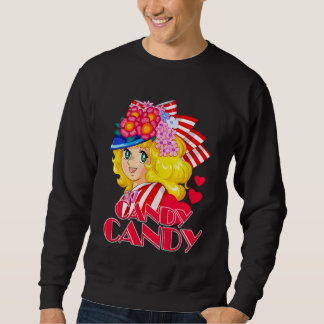80s Candy Candy Cartoon Japanese Retro Vintage Ani Lång Ärmad Tröja