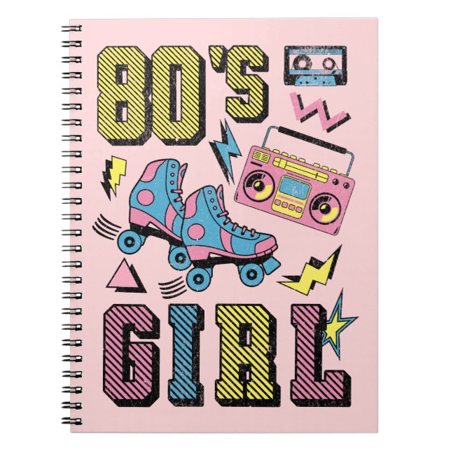80's Girl Anteckningsbok (Framsidan)
