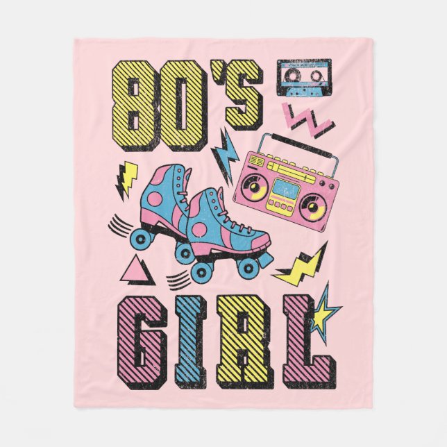 80's Girl Fleecefilt (Framsidan)