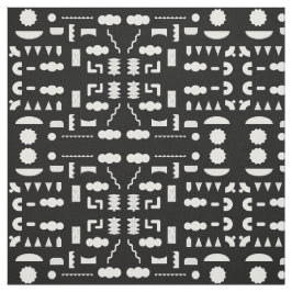 80s grafiskt geometriskt Mönster Tyg