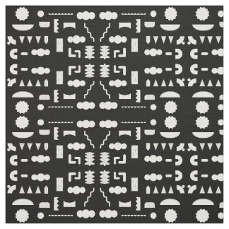 80s grafiskt geometriskt Mönster Tyg