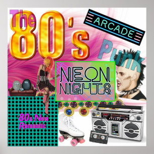 80s kollage poster