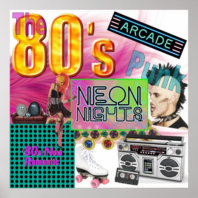 80s kollage poster (Framsidan)