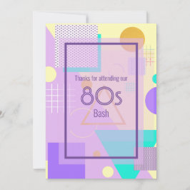 80s-kort för meddelande om återgivning av geometri