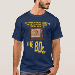 80s Leverans: Lördag morgon Tecknad T-Shirt