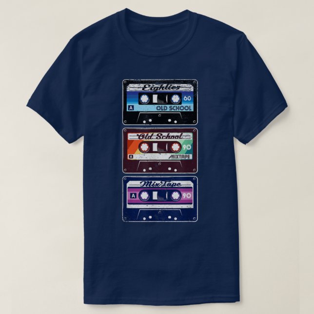 80's Music Cassette Tapes Retro Mixtape Gift  T Shirt (Design framsida)