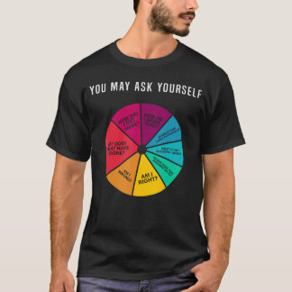 80s Music Retro Lyrics Pie Chart You May Ask Yours T Shirt