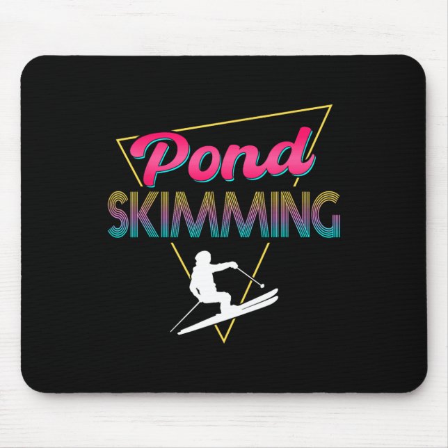 80s Retro Pond Skimming Apparel Ski Pond Skimmer Musmatta (Framsidan)