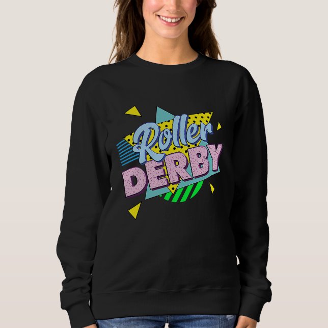 80s Retro Roller Derby Party  Roller Derby  For Wo T Shirt (Framsida)