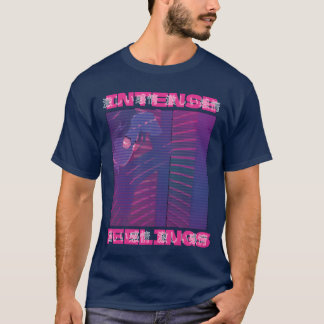 80s Retro Vaporwave Aesthetic Intense Feelings ret T Shirt