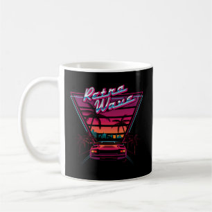 80S Retrowave Synthwave Kärlek Wave Miami Beach Kaffemugg