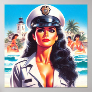 80S Sommarbuss Uniform Girl Poster