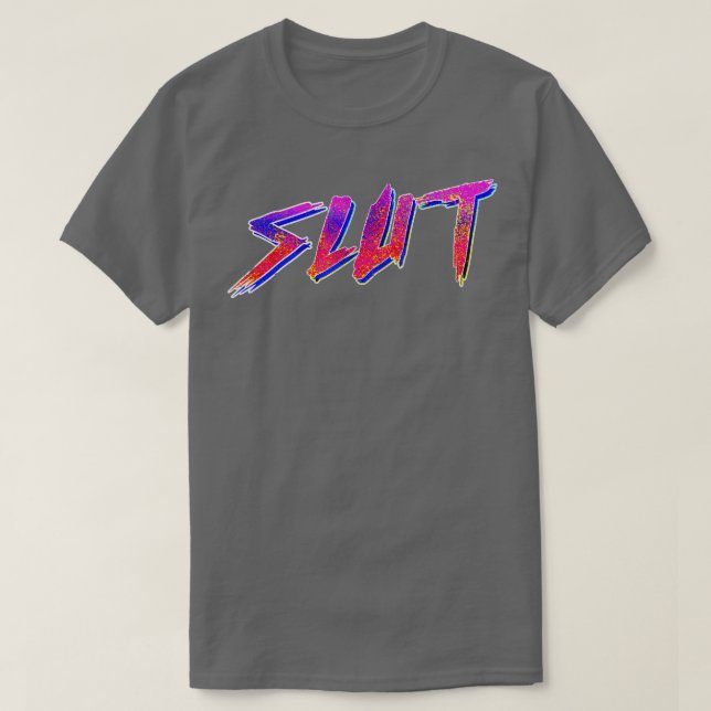 80s Stil-typografisk design T Shirt (Design framsida)