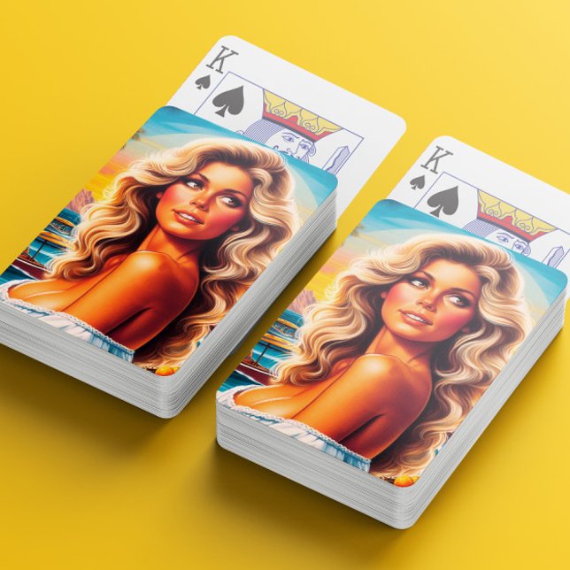 80s Summer Woman Casinokort (Skapare uppladdad)