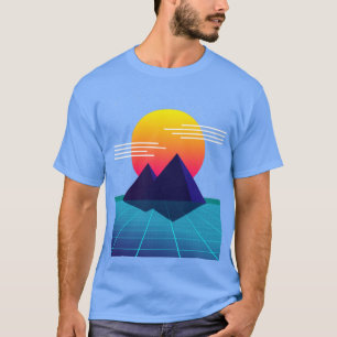 80s Sunset Nostalgic Computer Graphic T Shirt