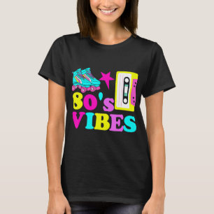 80s Vibes Roller Skate Party Cassette Tape Vintage T Shirt