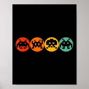 80s-Vintage för omkoppling av videospel Poster