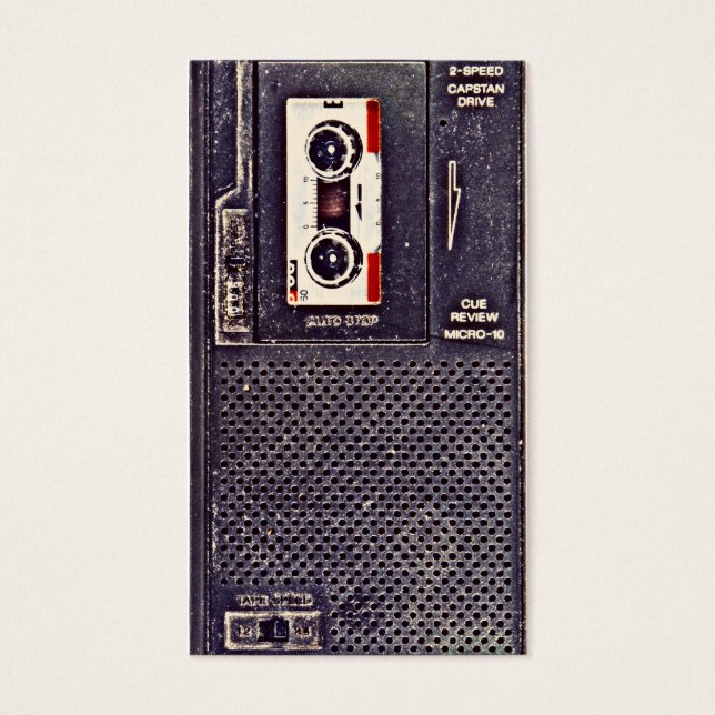 80's walkman visitkort (Framsidan)