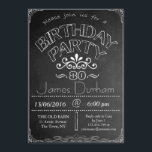 80th Chalkboard Birthday Firation bjudande Inbjudningar<br><div class="desc">80th Chalkboard Party Birthday Celebration Invation - all text är redigerbar till kostym på din plats, datum, ålder, namn. Du kan enkelt ändra information genom att bara ange nya ord i de angivna rutorna. Redigerbar text: Celia Andersson gå med oss för en FÖDELSEDAGSFEST (ålder) 13/06/2016 kl. 18.00 på OLD BARN...</div>