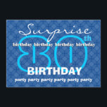 80th Cirklar modern blått för Inbjudningar<br><div class="desc">Denna samtidaa 80th överrrakningfödelsedagsfestdesign i blått är en roligt långt som inviterar folks till ett ÖVERRRAKNINGfödelsedagfirande. Text på kort är totalt anpassadet. Du kan experimentera med olika pappra typer, genom att klicka på "den inbjudanalternativ" fliken på övrerighthanden, tränga någon. Jag rekommenderar denna design på ett hued metalliskt papper för is...</div>