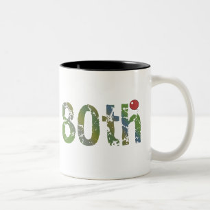 80th Födelsedaggåvor Två-Tonad Mugg