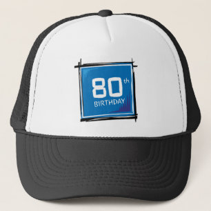 80th födelsedaghatt truckerkeps