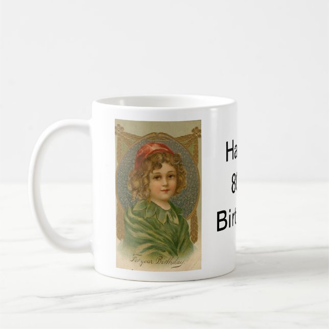 80th Födelsedagmugg Kaffemugg (Vänster)
