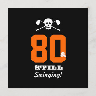 80th FödelsedagsfestGolf - stilla svänga! Inbjudningar