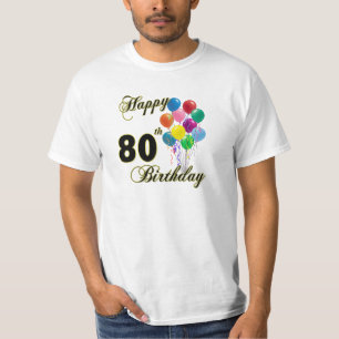 80th födelsedagT-tröja för lycklig T Shirt