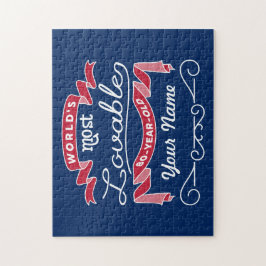 80th Födelsedagvärlds mest älskvärda 80-År-Gammalt Pussel