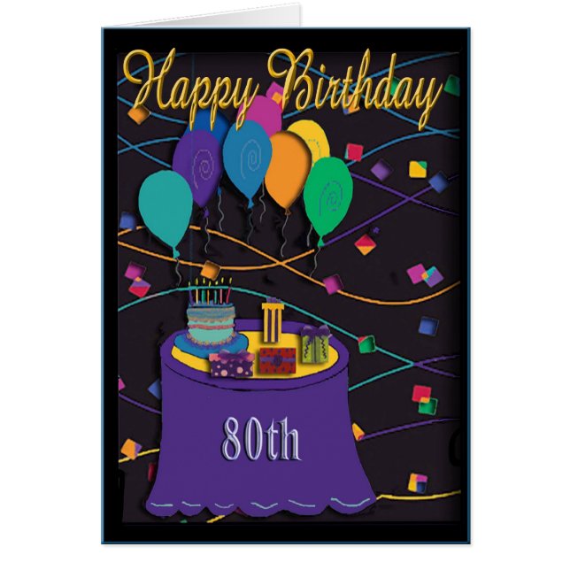 80th hälsningskort (Framsidan)