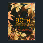 80th Inbjudan för anpassningsbar för<br><div class="desc">Inbjudan för anpassadefödelsedagfirande. Du kan lätt ändra textfärg,  stilsorten,  format,  och att placera,  genom att klicka skräddarsy,  knäppas.</div>