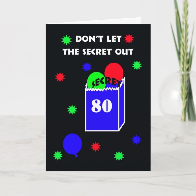 80th Överrrakningfödelsedagsfest inbjudan -- (Framsida)