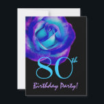 80th Ro W243 för för födelsedagmalllilor och blått Inbjudningar<br><div class="desc">Denna lila- och blåttrodesign är en söt och en elegant långt som inviterar folks till ett 80th födelsedagsfestfirande. All text är totalt anpassadet. Du kan experimentera med olika pappra typer, genom att klicka på "den inbjudanalternativ" fliken på övrerighthanden, tränga någon. Även om denna design presenteras på ett grundläggande papper, rekommenderar...</div>