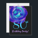 80th Ro W243 för för födelsedagmalllilor och blått Inbjudningar<br><div class="desc">Denna lila- och blåttrodesign är en söt och en elegant långt som inviterar folks till ett 80th födelsedagsfestfirande. All text är totalt anpassadet. Du kan experimentera med olika pappra typer, genom att klicka på "den inbjudanalternativ" fliken på övrerighthanden, tränga någon. Även om denna design presenteras på ett grundläggande papper, rekommenderar...</div>