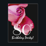 80th Ro Y321 för för födelsedagmalllilor och blått Inbjudningar<br><div class="desc">Denna rosa och svart rodesign är en söt och en elegant långt som inviterar folks till ett 80th födelsedagsfestfirande. All text är totalt anpassadet. Du kan experimentera med olika pappra typer, genom att klicka på "den inbjudanalternativ" fliken på övrerighthanden, tränga någon. Även om denna design presenteras på ett grundläggande papper,...</div>