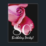 80th Ro Y321 för för födelsedagmalllilor och blått Inbjudningar<br><div class="desc">Denna rosa och svart rodesign är en söt och en elegant långt som inviterar folks till ett 80th födelsedagsfestfirande. All text är totalt anpassadet. Du kan experimentera med olika pappra typer, genom att klicka på "den inbjudanalternativ" fliken på övrerighthanden, tränga någon. Även om denna design presenteras på ett grundläggande papper,...</div>