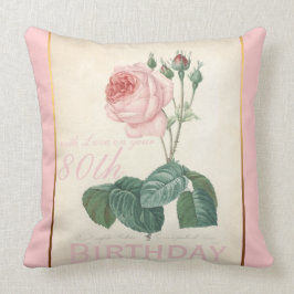 80th Ron för födelsedagfirandevintage kudder Kudde